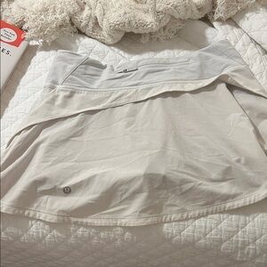 Lululemon Athletica Cream Tennis Skirt